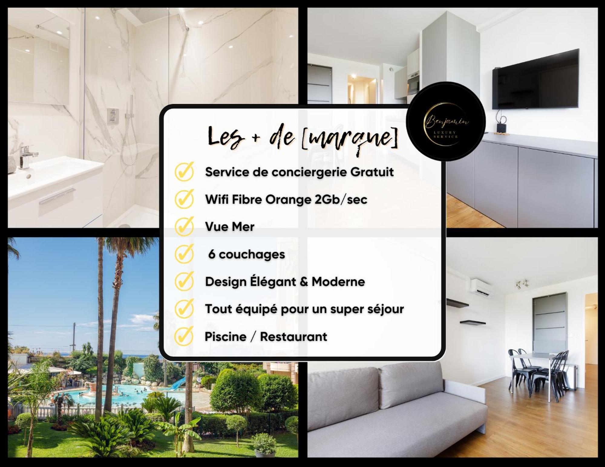 Suite 118 - Piscine - 50 Metres Plage - Terrasse - Clim - Wifi Cannes Exterior foto