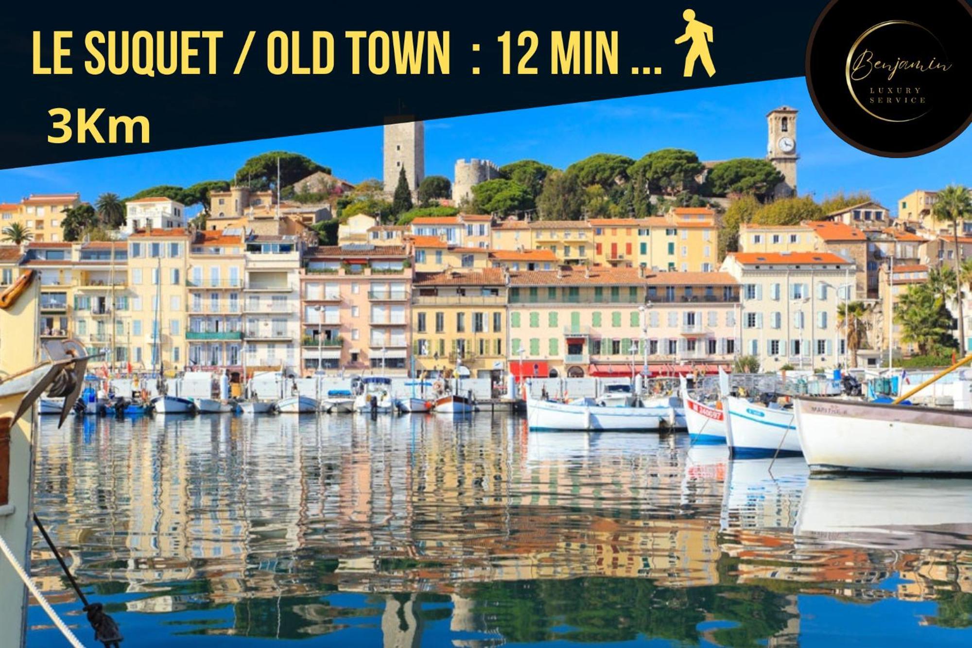Suite 118 - Piscine - 50 Metres Plage - Terrasse - Clim - Wifi Cannes Exterior foto